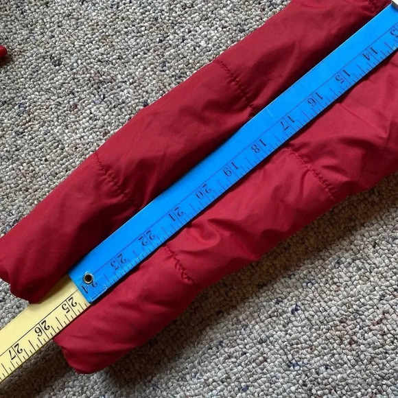 Aeropostale Womens Jacket Jacket XL Red Fleece Puffer Hoodie Pockets Full Zip - Picture 3 of 12